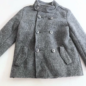  Zara boys gray polar fleece coat jacket size 8 - Picture 1 of 7