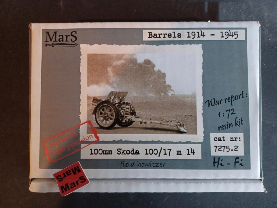 MARS 72752 Cannone Skoda 100/17 mod. 14 - resin model kit 1:72 - Immagine 1 di 1