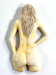 Donna nuda arte popolare anni 60 70 con gesso capelli gesso nuda - Foto 1 di 7