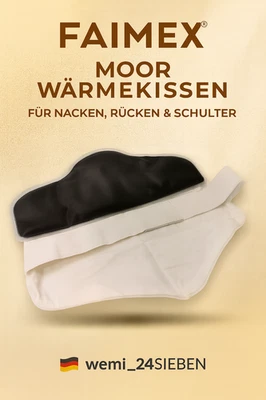 Faimex Moor Wärmekissen Nacken Rücken Schulter Gürtel Hülle Mikrowelle Universal