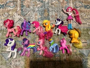 Menge 12 My Little Pony Ponys MLP 3" bürstbare Haare & andere - Bild 1 von 3