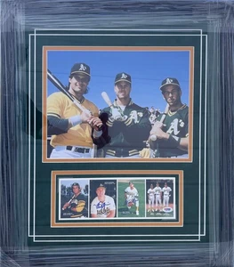 McGuire Canseco Weiss Oakland A's Rookies ROY Firmado a Mano Automático PSA L61787 - Imagen 1 de 1