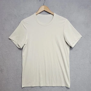 Lululemon Shirt Mens Small Ivory Soft Jersey Tee Short Sleeve Casual - Picture 1 of 6