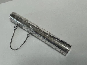 Antique Sterling Silver 925 Needle Case Sewing Accessory Holder - Picture 1 of 8