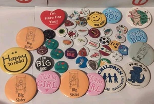 Riesige Pinback Button Sammlung - Big Sister, Team Girl, American Girl 1993-95 - Bild 1 von 14