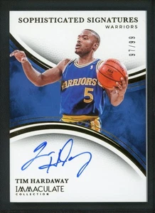 2024-25 TIM HARDAWAY 97/99 AUTO PANINI IMMACULATE COLLECTION SOPHISTICATED - Picture 1 of 2