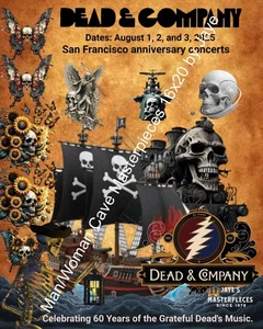 Dead and Company VIP Poster 2025 60th Anniversary by Jaye Metcalfe - Bild 1 von 5