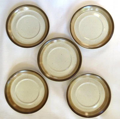 Juego de 5 platos platillos Mikasa Potters Art BUCKSKIN diseño Ben Seibel PF012 Japón Foto 1 de 4