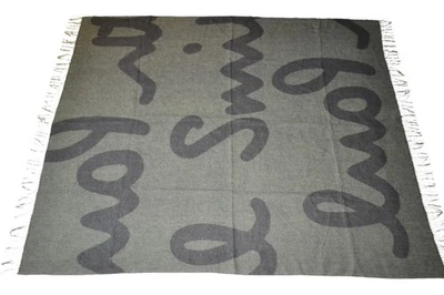 Paul Smith Mainline Green Pauls Logo Scarf Blanket Wool/Cashmere Brand New  - Image 1 of 4