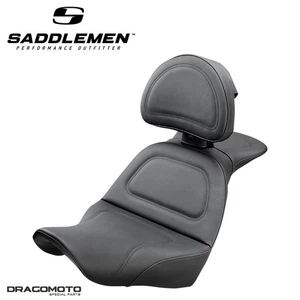 SEDILE HARLEY SOFTTAIL SADDLEMEN Explorer 818-29-030 2-Up Seat Nero Sadd... - Foto 1 di 3