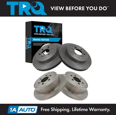 TRQ Front & Rear Brake Rotors Set For 2003-2004 Dodge Dakota — 第 1/4 张图片