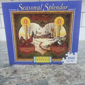 NEU 2007 Rarität Country Church Weihnachten saisonale Pracht 1000 Teile Puzzle Wysocki - Bild 1 von 3