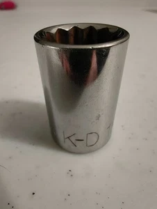 K-D Tools Socket 1/2" drive 18mm 12 point - Picture 1 of 5