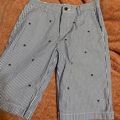 Brooks Brothers Blue/White Palm Tree Shorts Boys 12 NWT - Image 1 of 4