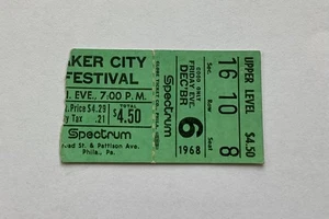 6. Dezember 1968 Quäkerstadtfest Konzertkarte GRATEFUL DEAD IRON BUTTERLY & mehr - Bild 1 von 1