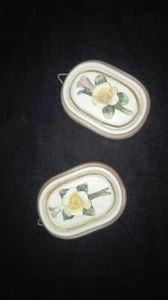 CAPODIMONTE porcellana da muro creazione artigiana made in italy fiori vintage - Foto 1 di 3