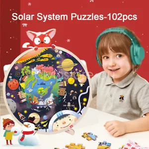 TOI Classic Puzzle 102pcs Solar System Wooden Jigsaw Puzzle Kids Educational Toy - Picture 1 of 6