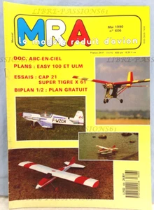 MAGAZINE MRA N°606, MAI 1990 + PLAN ENCARTÉ BIPLAN 1/2 A POPCORN - Picture 1 of 13