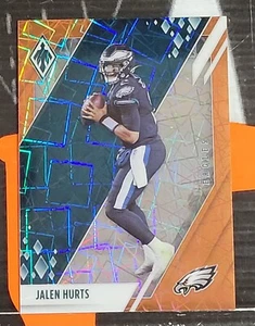 2021 PANINI PHOENIX LAZER ORANGE ** JALEN HURTS ** #73 " EAGLES " 50/99 - Picture 1 of 1