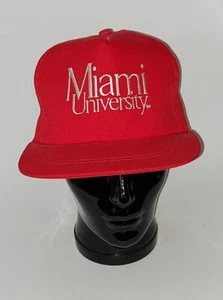 Miami University Adjustable Red Cap With strap back  - Picture 1 of 6