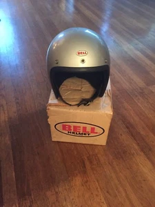 Vtg Motorcycle Helmet Bell Super Magnum Racing With Box Sz 7 1/2 5/8 - Picture 1 of 10