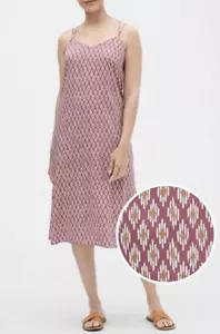 NWT GAP Women’s Size XXL Lightweight Burgundy Print Midi Dress - Picture 1 of 4