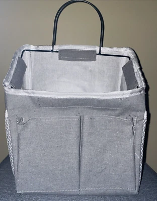 Bolsa de parede organizadora de montagem portátil para casa quarto porta pendurar cesta de armazenamento  - Imagem 1 de 4