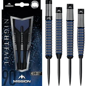 Set Freccette Nightfall 21g 22g 23g 24g 25g 26g 27g grammi missione 90% Blu Tungsteno - Foto 1 di 5