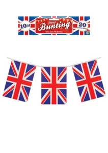 Union Jack 10m Rectangular Flag Bunting - Party Decoration British Bunting Wall - Picture 1 of 1