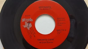 CONJUNTO CAPRI de LUPE CUEVAS - Adivinanza LATIN Bolero Rancher Tex-Mex 7" MAGDA - Imagen 1 de 2