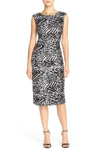 Vestido vaina ECI cebra lentejuelas (talla 10) - Imagen 1 de 4