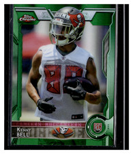 2015 Topps Chrome Green Refractor #129 Kenny Bell  RC