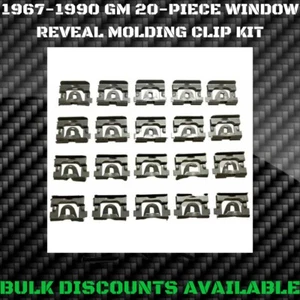1967-1981 GM A BODY Rear Glass Window Front Windshield Molding Trim Reveal Clips - Picture 1 of 3
