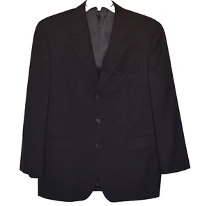 RALPH RALPH LAUREN Blue Label Wool Black 3 Button Closure Blazer Sport Coat 42R - Picture 1 of 8