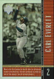 2000 Upper Deck Legends Commemorative Collection Card #75 Carl Everett/100 
