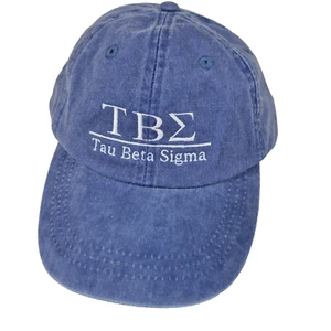 Tau Beta Sigma Baseball Cap blau Riemen hinten Mütze gesticktes Logo - Bild 1 von 7