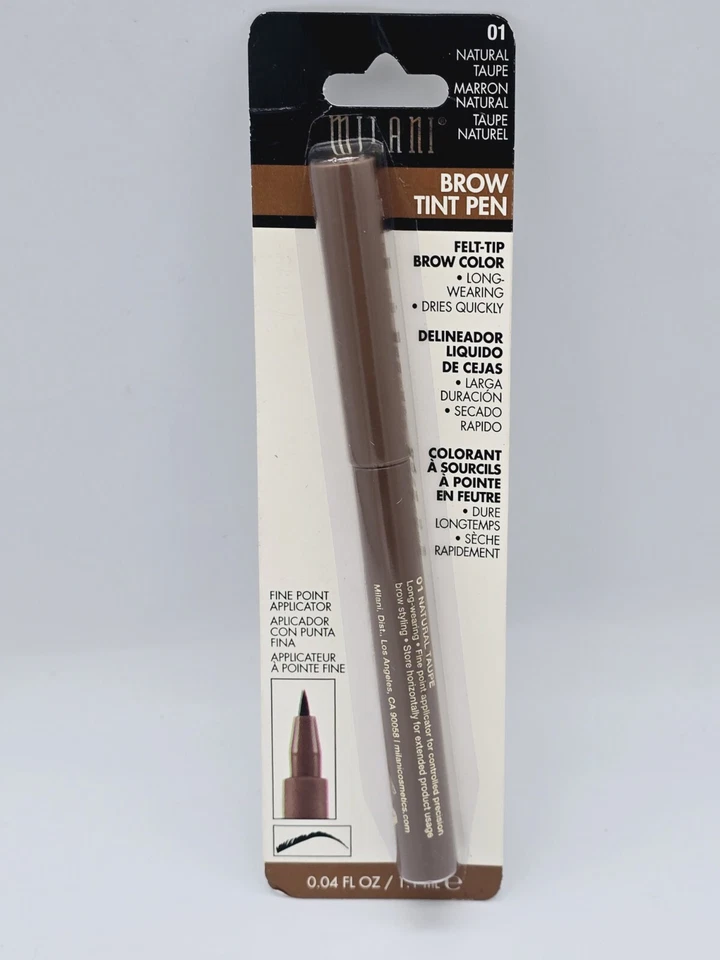  Milani Brow Tint Pen Fine Felt Tip Marker 01 Natural Taupe 0.04 fl oz - Image 1 of 3