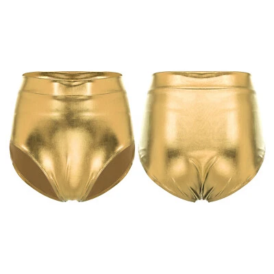 Pantalones cortos de música para mujer Mini calzoncillos Wetlook Foto 1 de 4