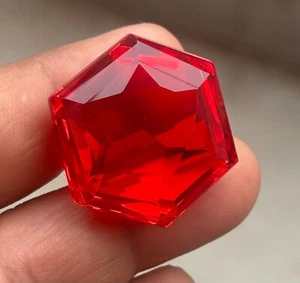 70+CT Natural Hexagon Cut Mexican Orange Fire Opal Certified Translucent Loose - Picture 1 of 7