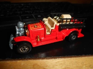 Hot Wheels Old Number 5 Fire Truck 1980 Red Hong Kong Blackwall MINT - Picture 1 of 2