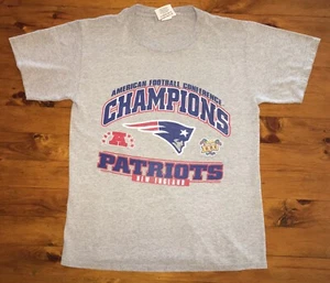 Vintage 1997 New England Patriots Super Bowl 31 XXXI T Shirt Nutmeg Mills Lee - Picture 1 of 8