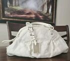 MARC BY MARC JACOBS Guilted Leather Hobo Bucket Crossbody Bag Cream Ivory PERFEC