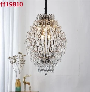 Crystal Living Room Pendant Light Vintage Restaurant Smal Tree Crystal Chandelie - Picture 1 of 13