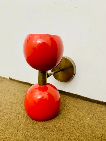 Plug in Wall Sconce Pair 1950s Mid Century Brass Italian Diabolo Wall Sconce Lig Cover