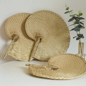 Bohe Hand-woven Natural Straw Hand Fans Mosquito Repellent Fan Rattan Palm Leaf - Picture 1 of 11