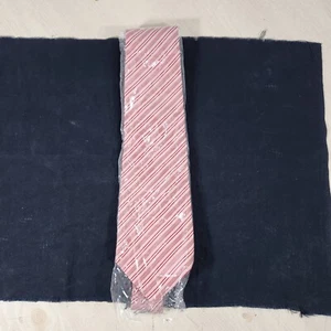 Kailong Red White Pink Striped Classic 100% Silk Men's Classic Ties 57"-60"  - Picture 1 of 11