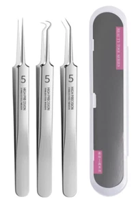 Professional Facial Blackhead Remover Tweezers,Extractor Acne Removal Kit Pimple - Picture 1 of 7