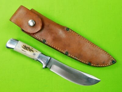 Vintage US Custom Handmade R.H. RUANA Bonner Montana Large S Hunting Knife - Image 1 of 4