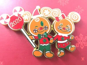 Disney Pin DS Mickey & Minnie Mouse Gingerbread Holiday 2020 - Picture 1 of 4