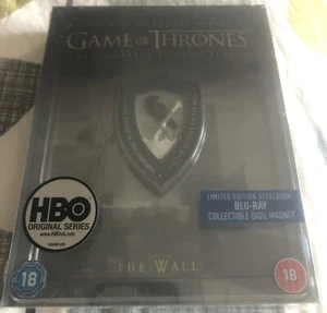Game of Thrones Season 4 Limited Edition Blu-ray Steelbook/Sigil Magnet *NEW* - Picture 1 of 2